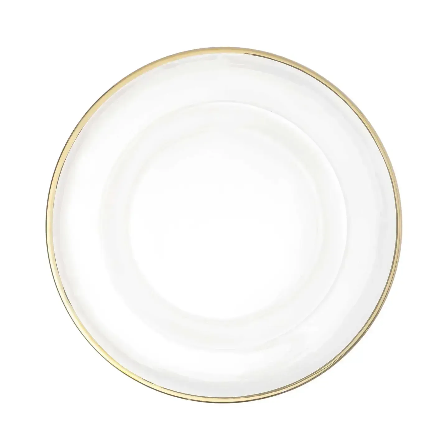 Classic Glass Charger Plate - Gold