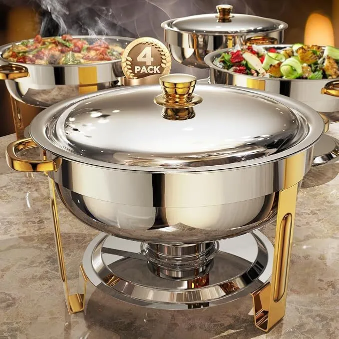 Silver and Gold Chafing Dishes