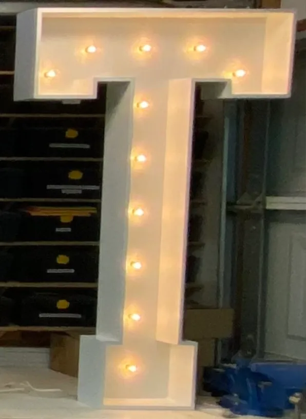 Marquee Letter T
