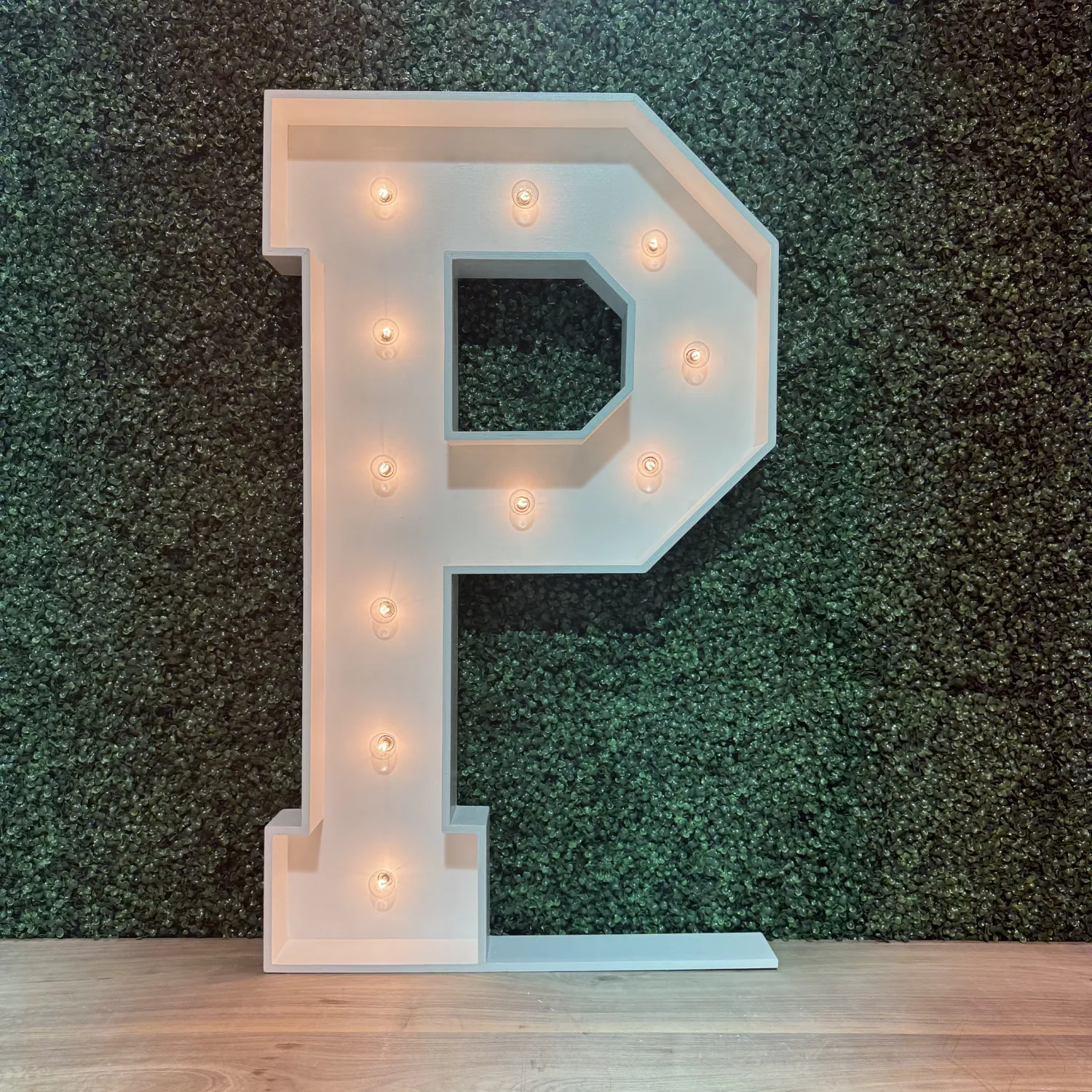 Marquee Letter P