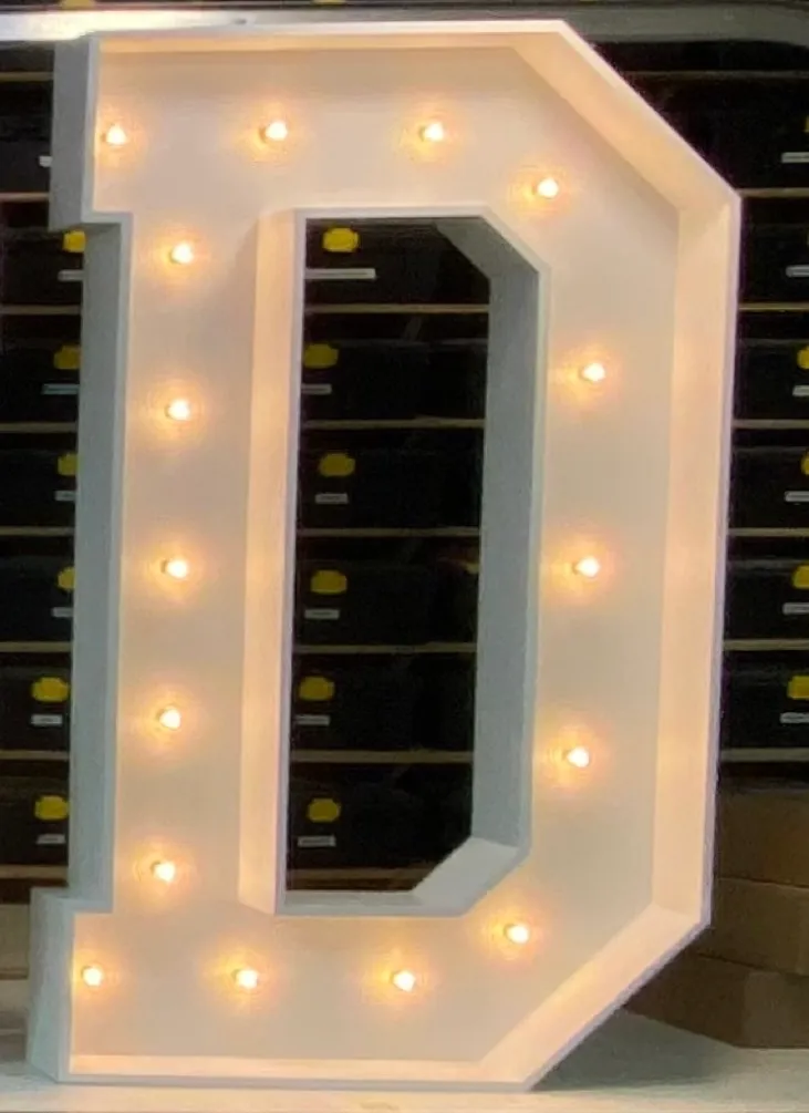 Marquee Letter D