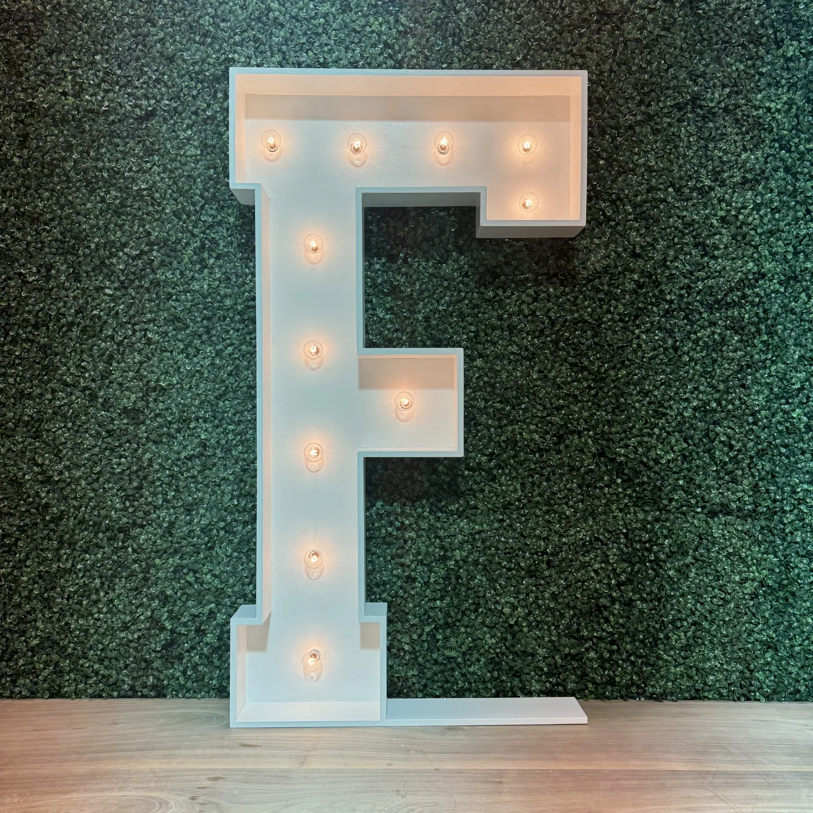 Marquee Letter F