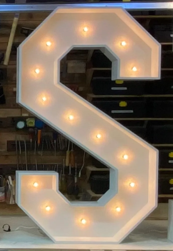 Marquee Letter S