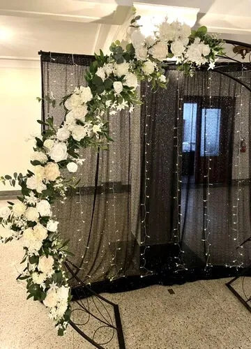 6ft Ivory Floral Garland