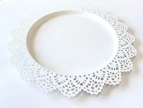 White Lace Tray