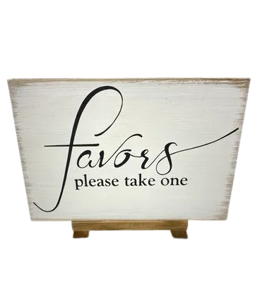 Favors Sign