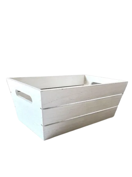 White Wooden Crate