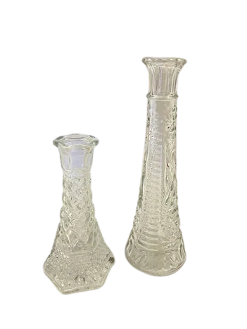 Clear Vintage Glass Vase