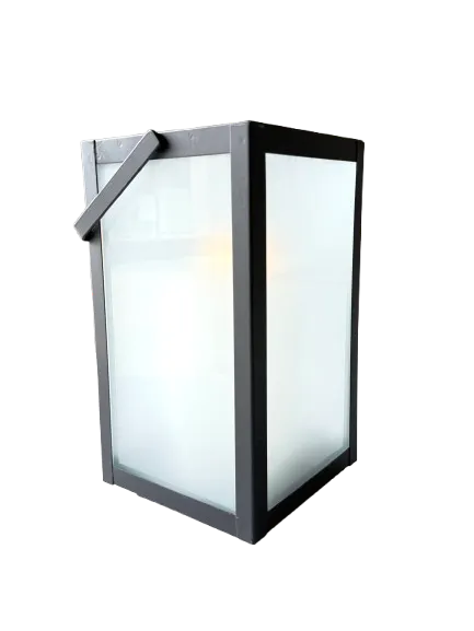 Black Frosted Lantern