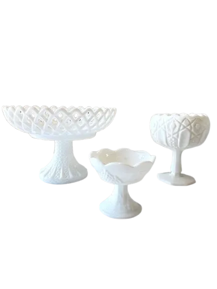 Milk Glass Compote