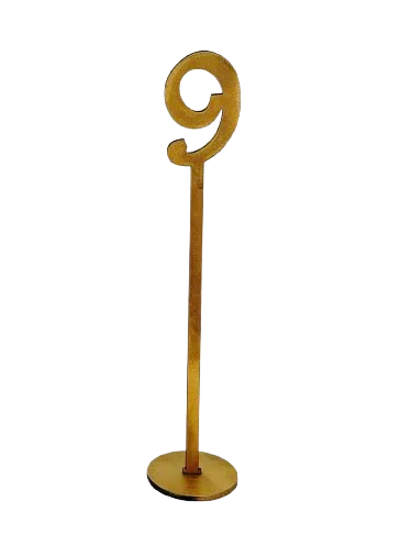 Table Numbers- Tall Gold