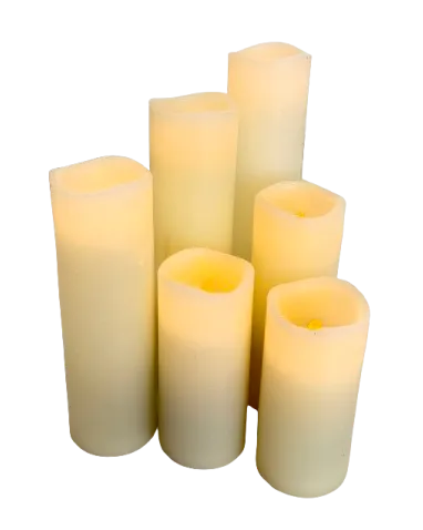 LED Pillar Candles- Ivory