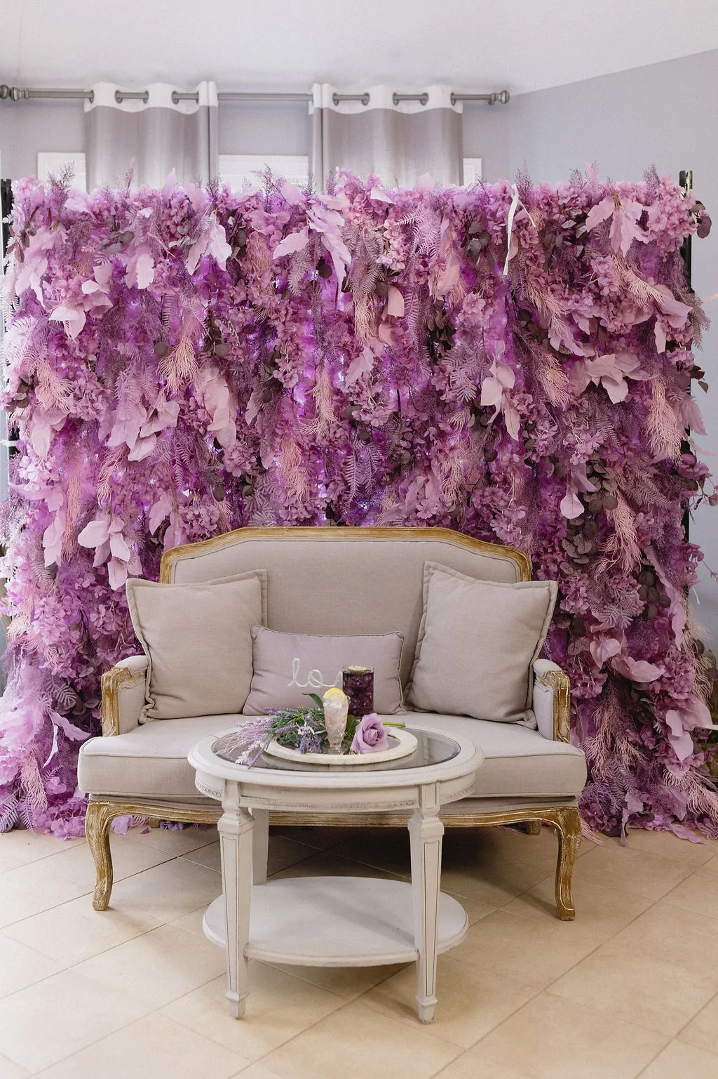 Lavender Flower Wall