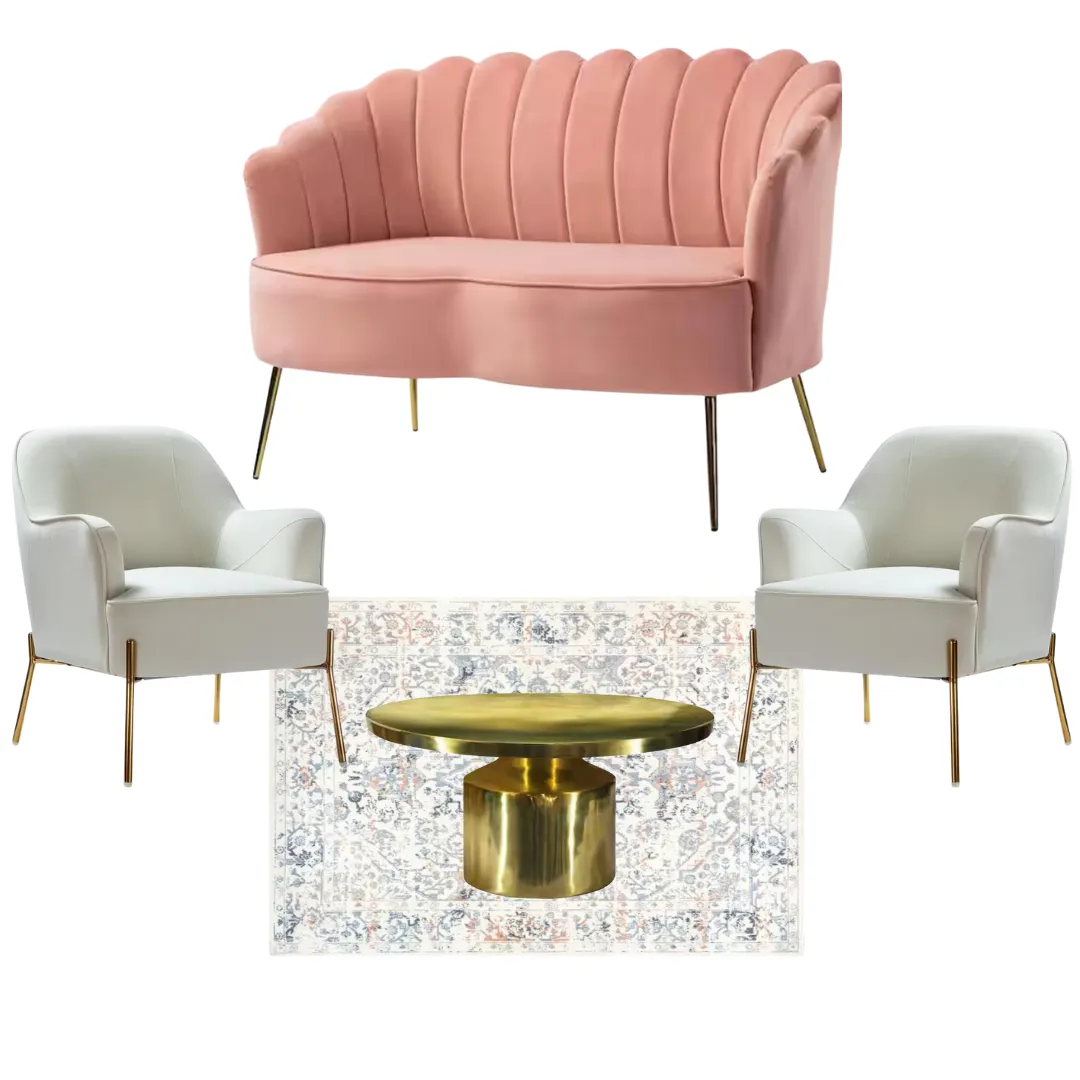 Rose Quartz Lounge Vignette