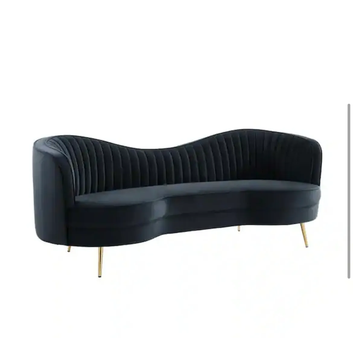 Naturi Black Sofa 71"