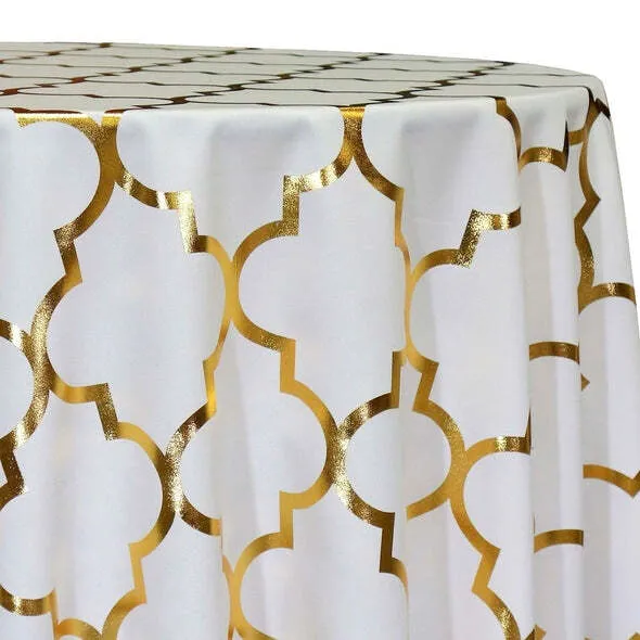 Cocktail Tables w/ Print Linen