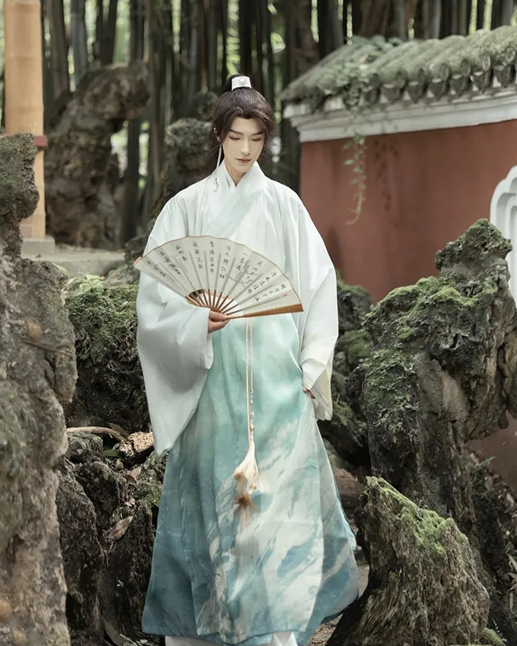  Azure blue Daopao robe 天青色道袍