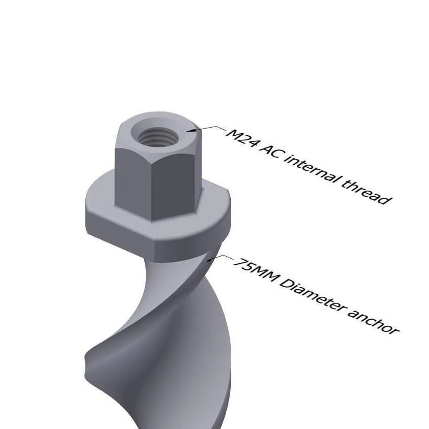Ground Anchor for outdoor stages - Spirafix AC 