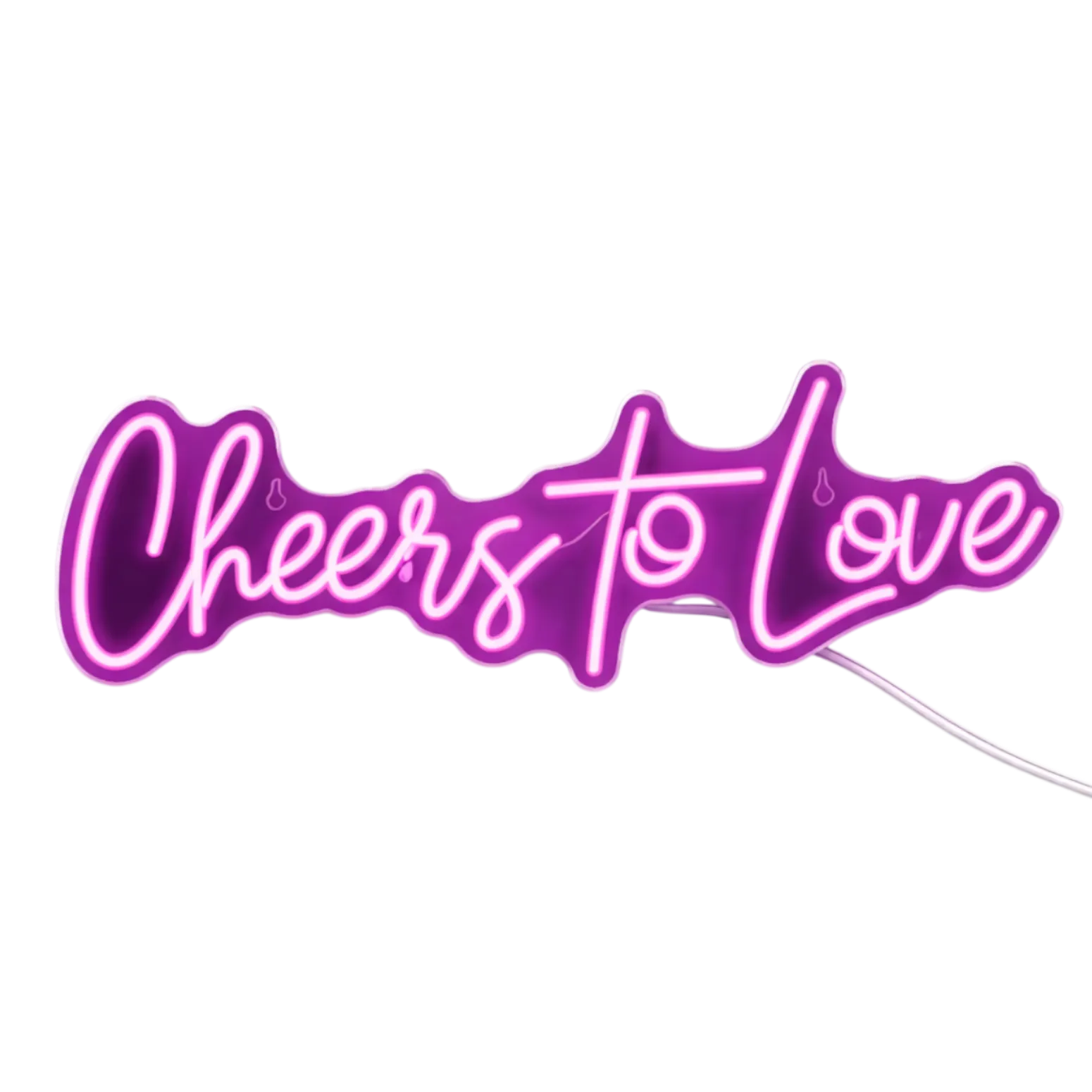 Cheers To Love Neon Sign Rental (5.9"x16.5")