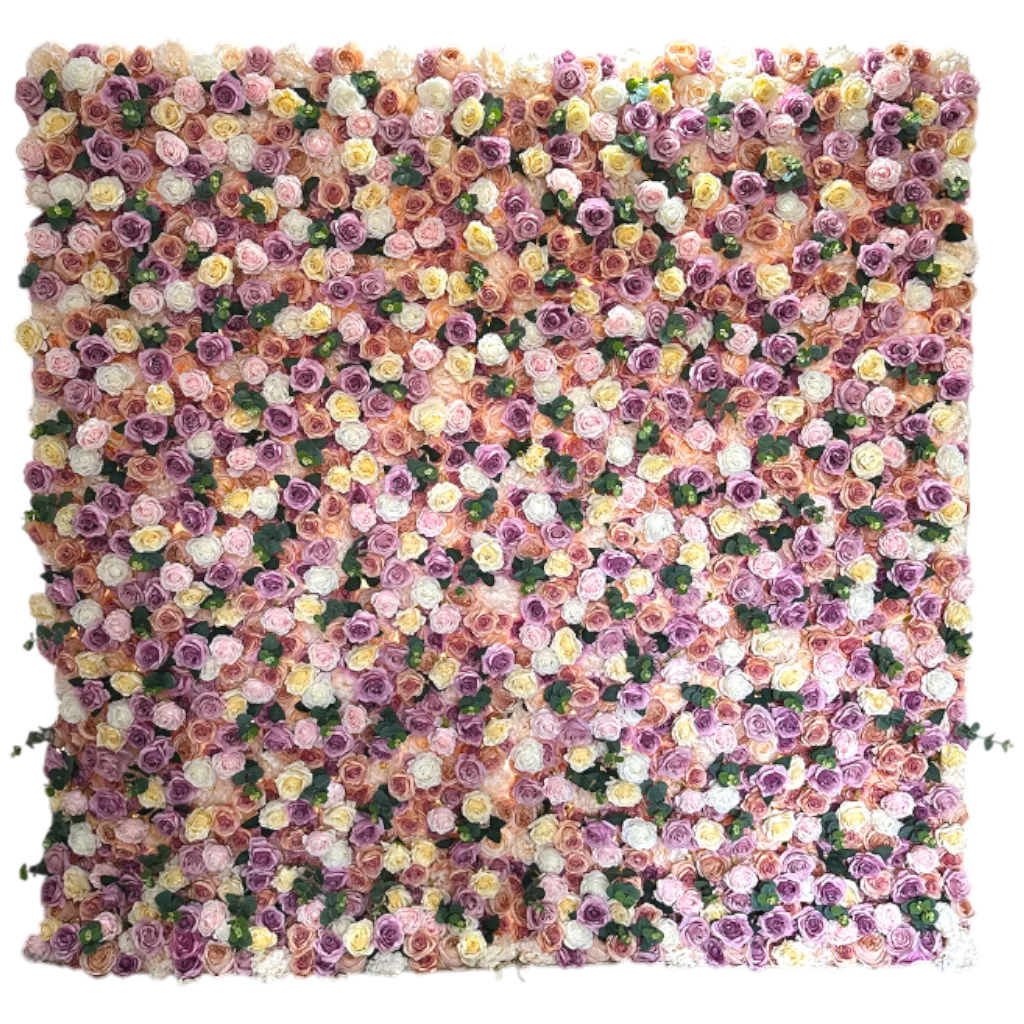 Spring Basket Flower Wall Rental (8×8)