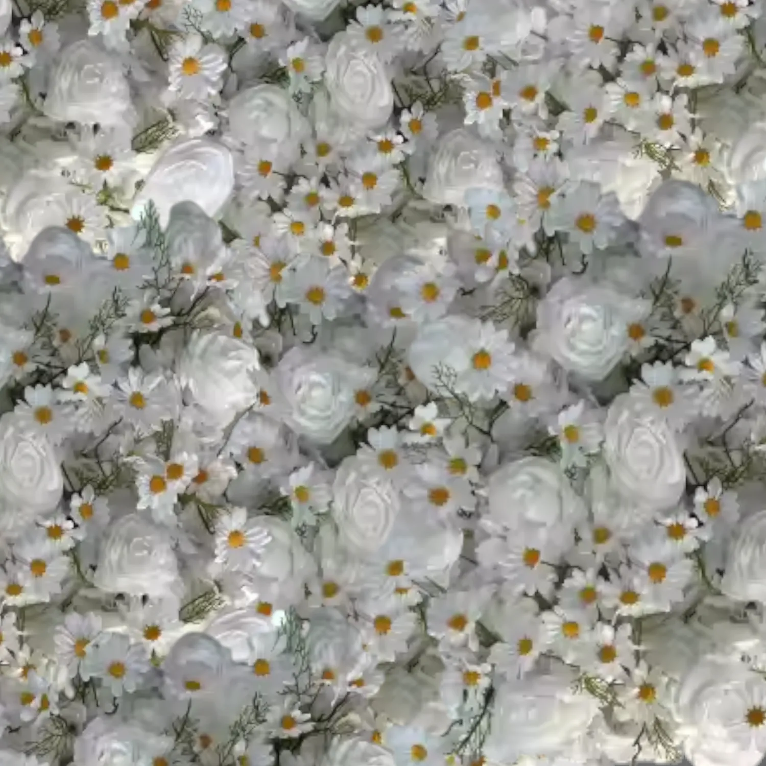 Simply Daisy Flower Wall Rental (8×8)