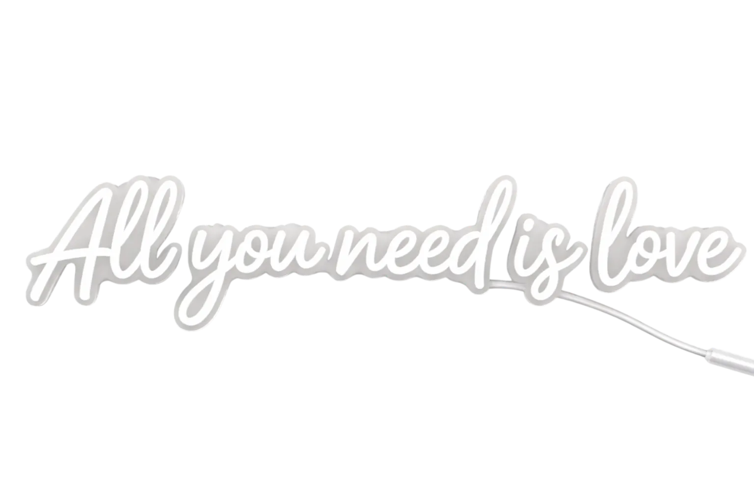 All You Need Is Love Neon Sign Rental (43.3"x7.9")