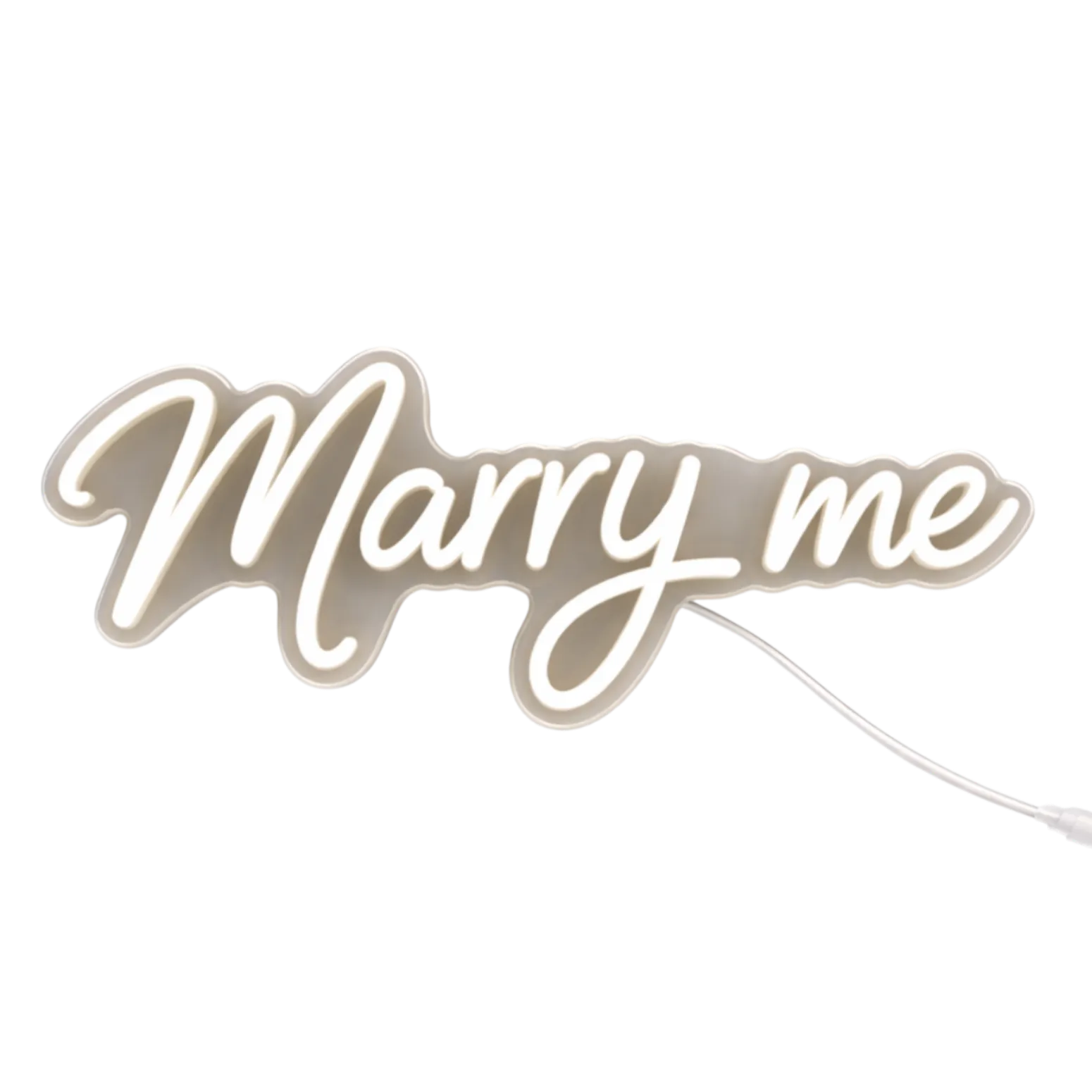 Marry Me Neon Sign Rental (24.4"x10.6")