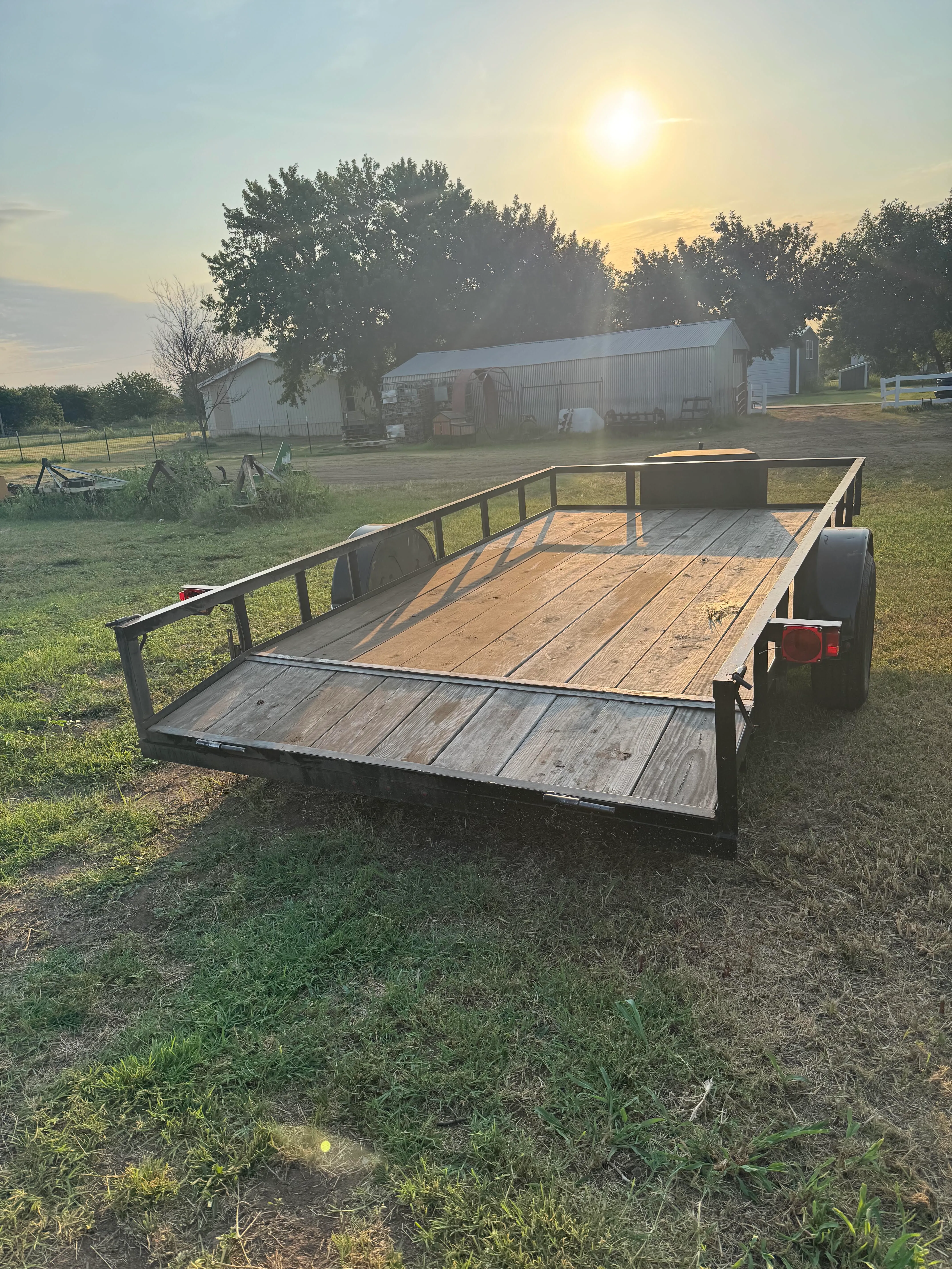 7x14 Dovetail Utility Trailer