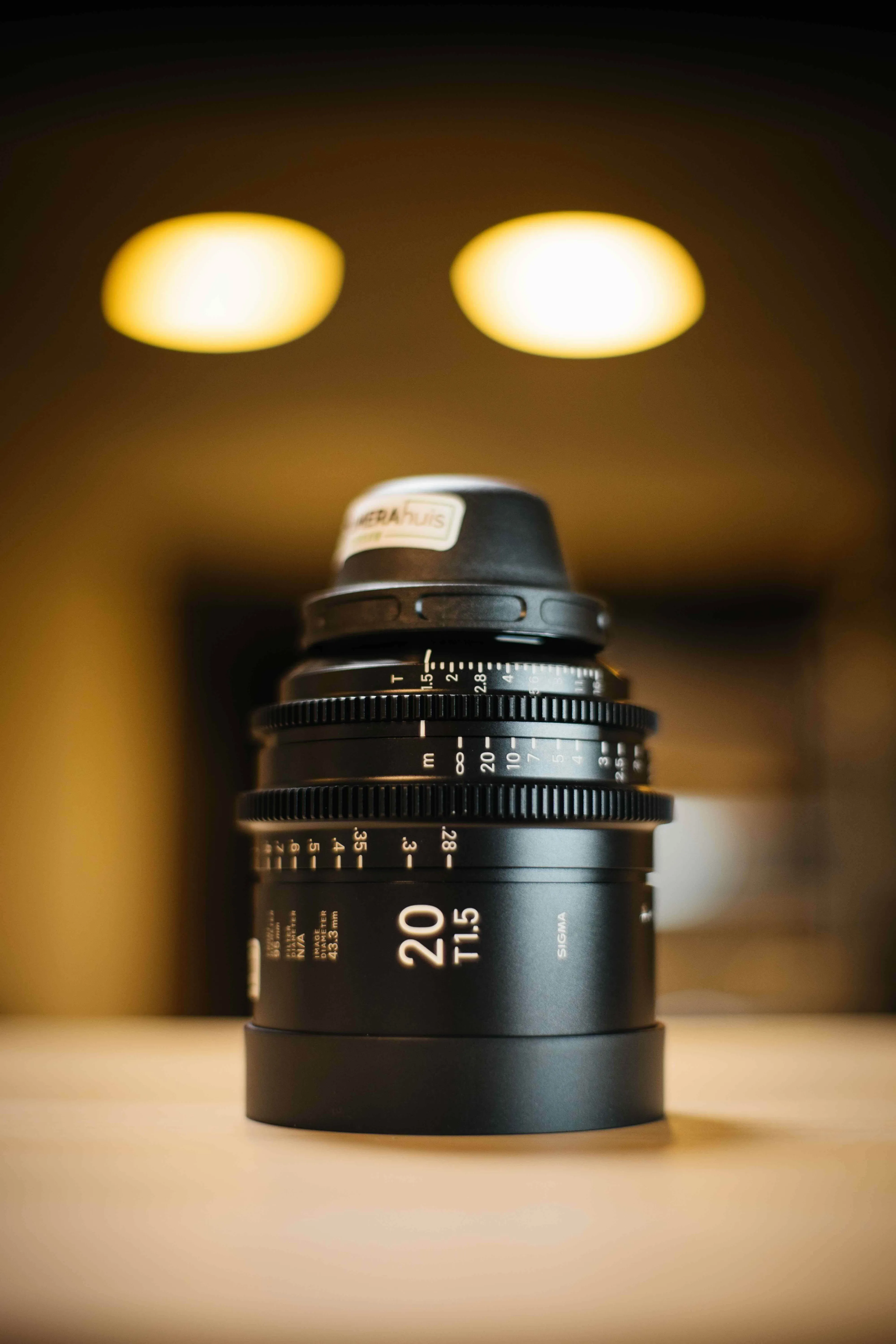 Sigma 20mm Highspeed FF prime lens PL T1.5 Meter scale
