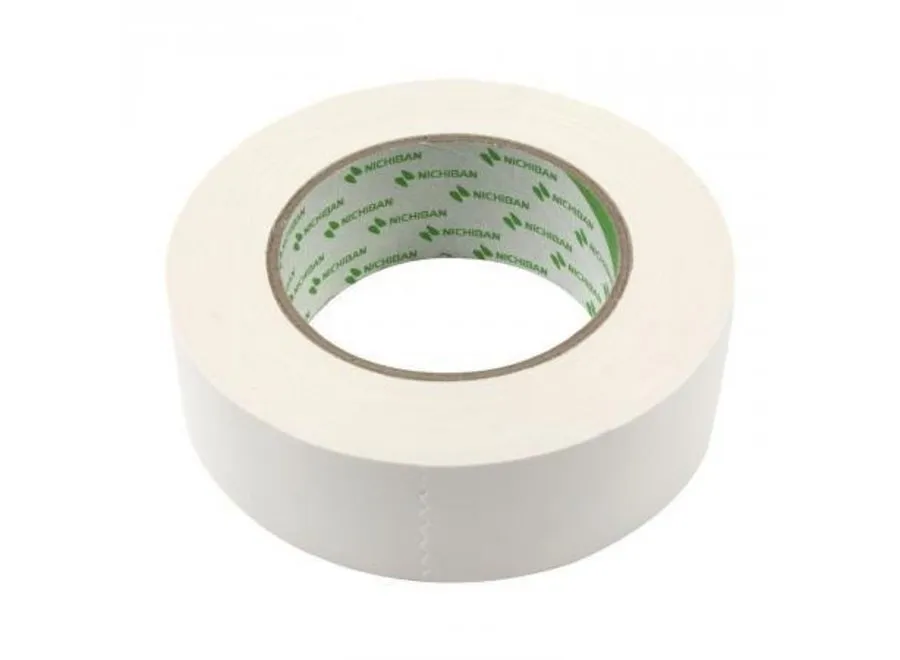 Gaffertape Nichiban 50mm 25M wit of zwart