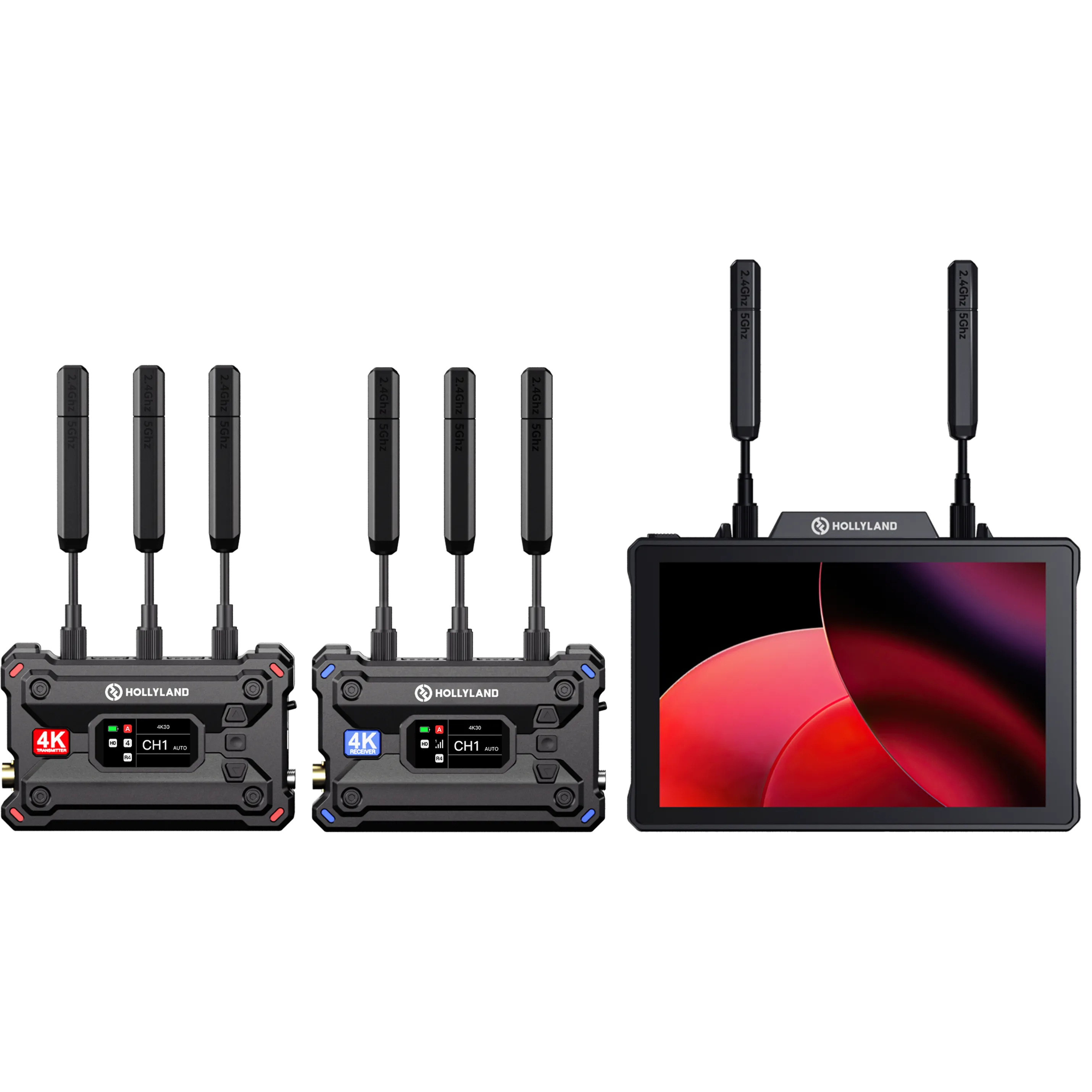 Hollyland Pyro videotransmissie- en monitor set (7-inch)