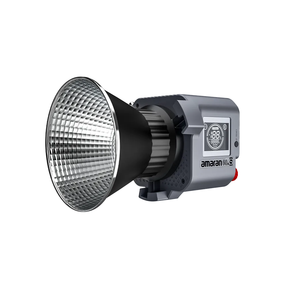2x Amaran COB 60X LED Lichtset inclusief V-locks, softbox en statieven