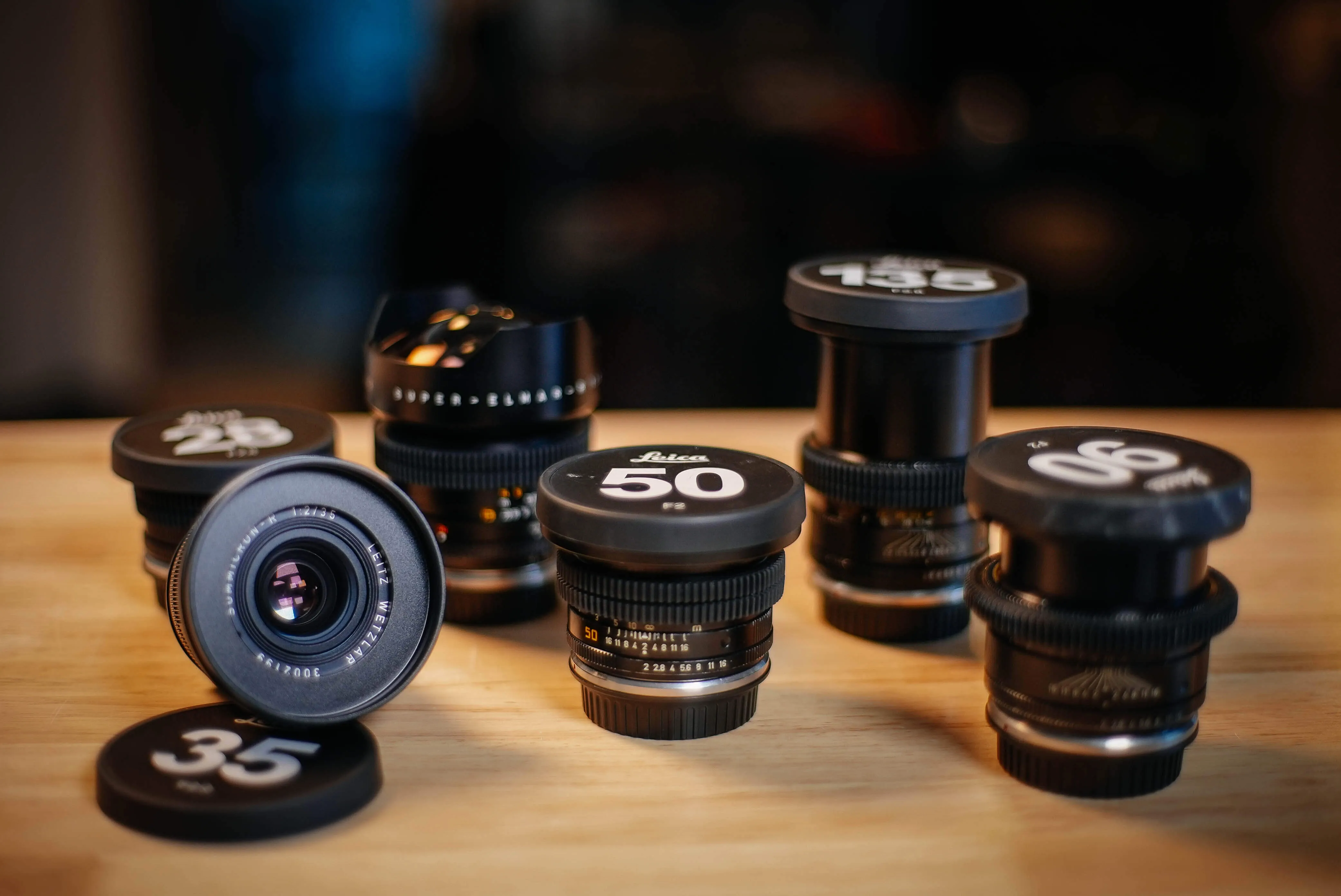 Leica R lensset EF-mount
