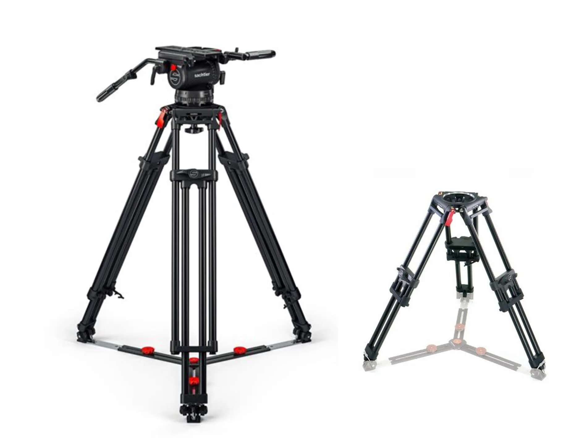 Sachtler 150mm 9+9 tripod set heavy duty (8-55kg)