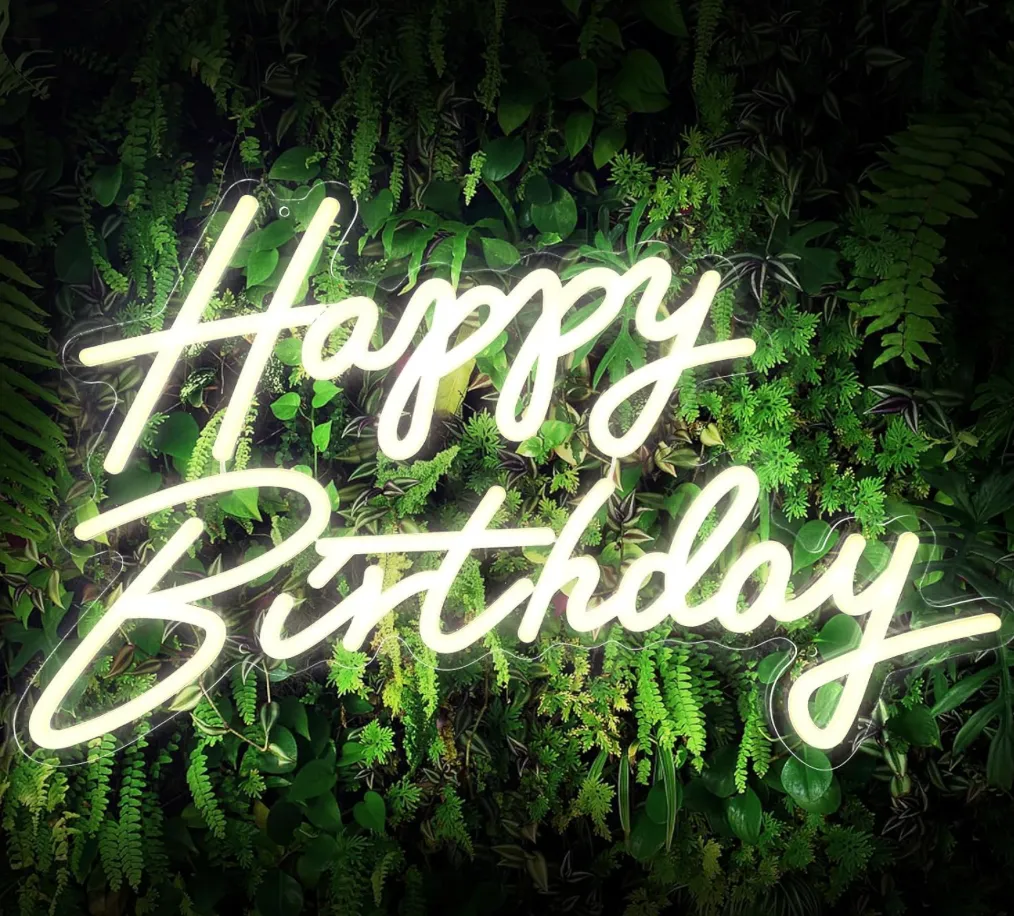 Happy Birthday Neon Sign