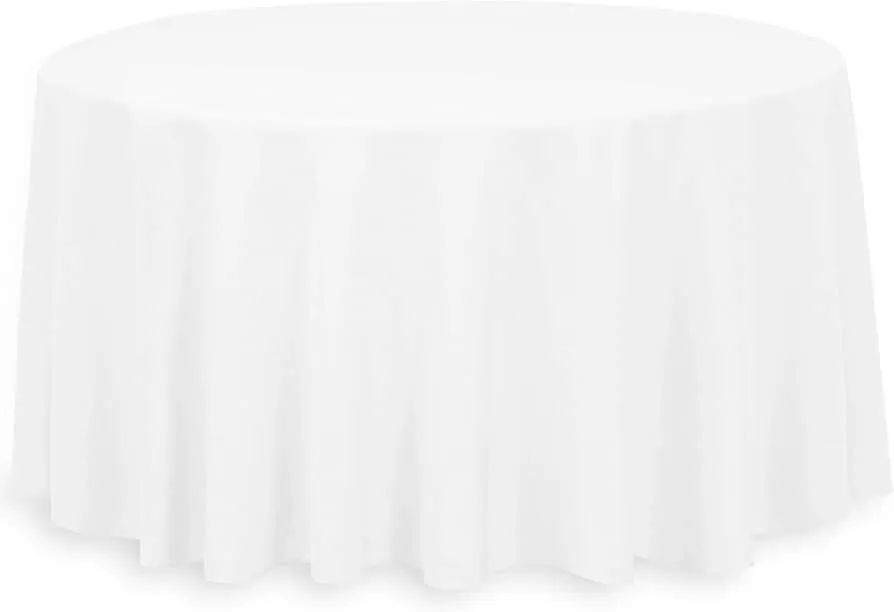 White Table Linen - 120" Round