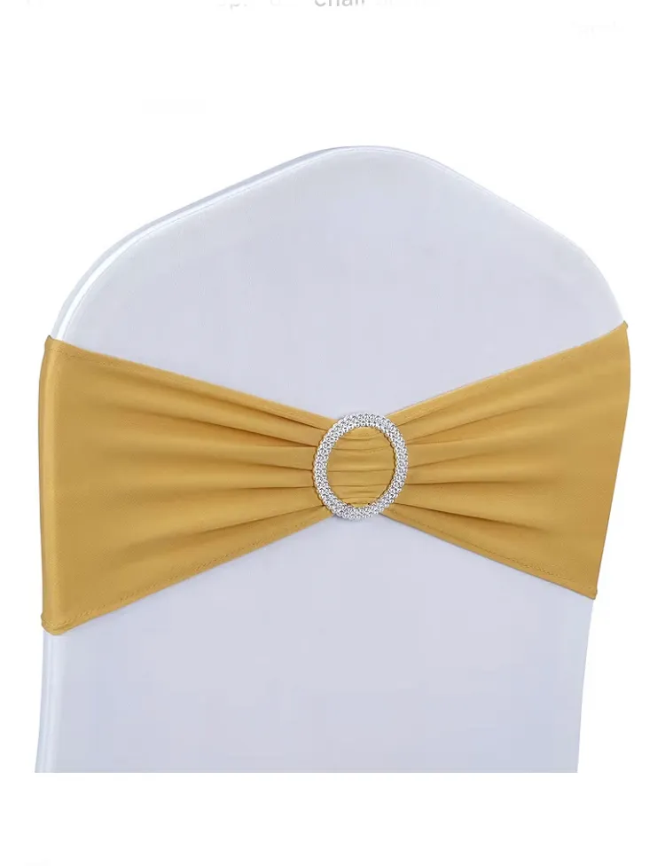 Chair Sash (Spandex) Gold