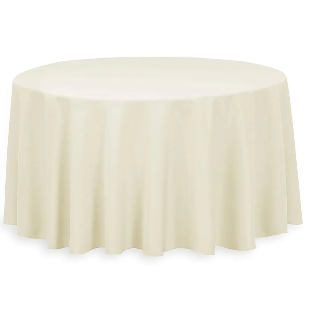Ivory Table Linen 132" Round