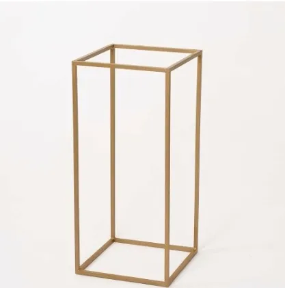 Gold Floral Stand (10x22") (metal)