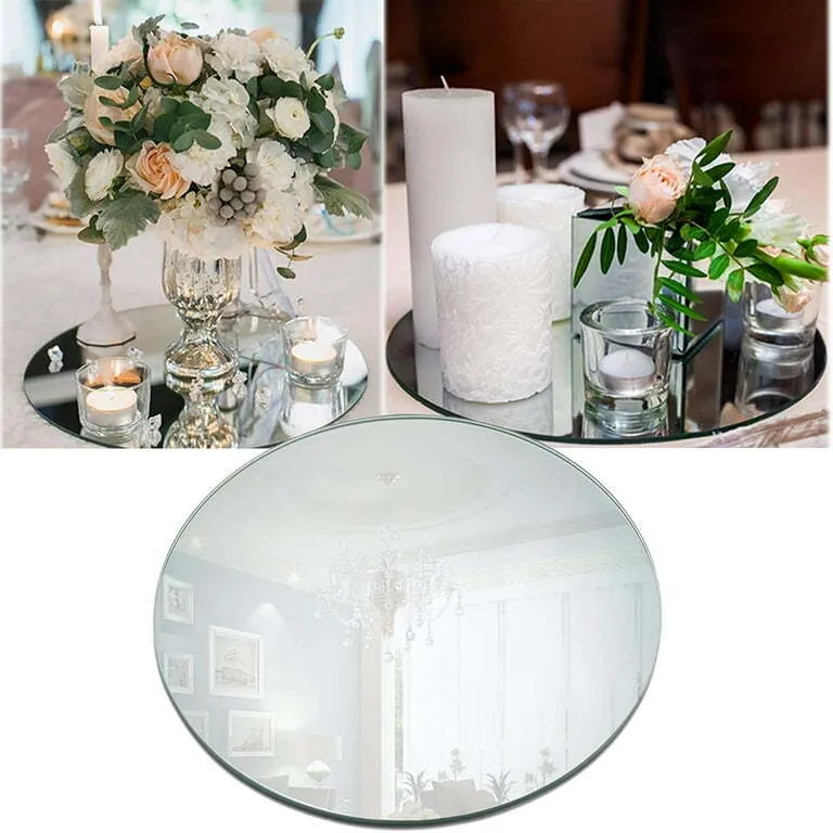 Round Mirror Base (for centerpieces) (9.5")