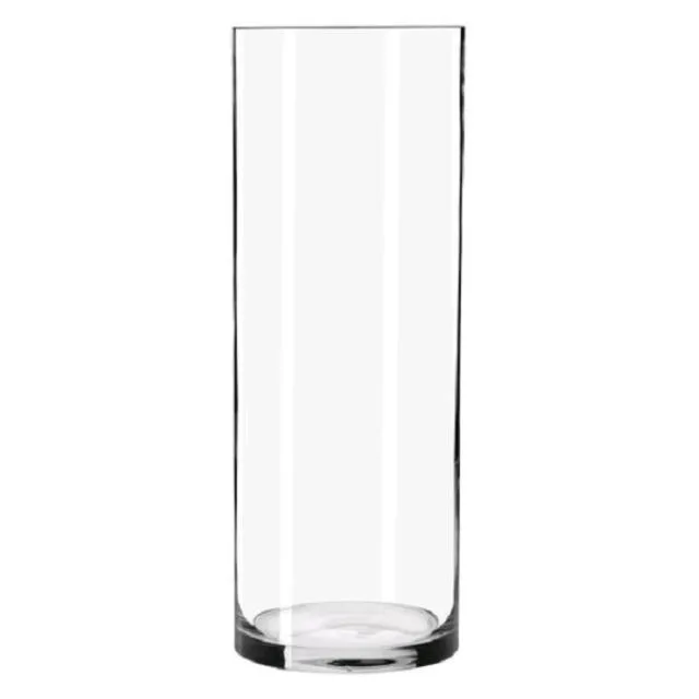 Cylinder Vase- 9"x3.5" (Clear)
