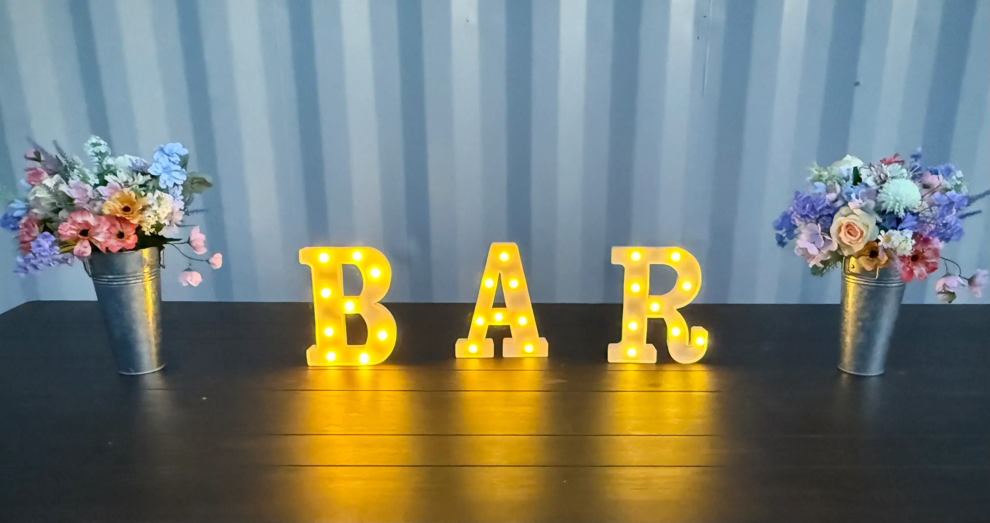 BAR Lit Letters