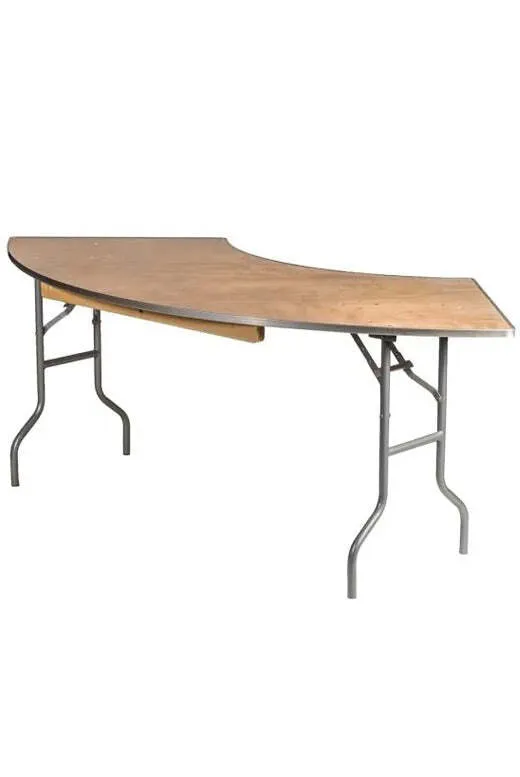Serpentine Folding Table 7 Foot (84" x 30")
