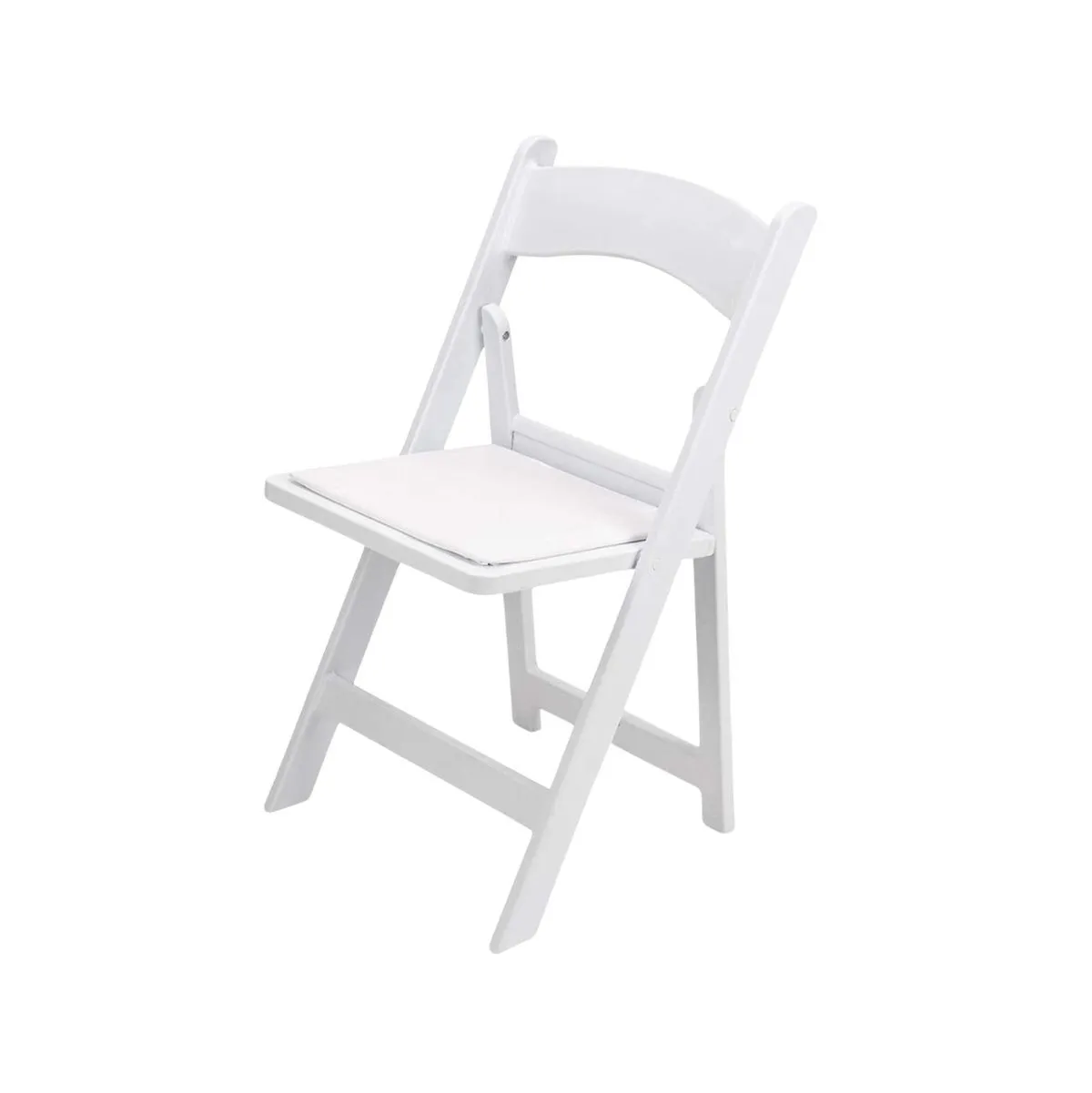 Folding White Resin Chair