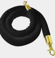Black Velvet Stanchion Ropes