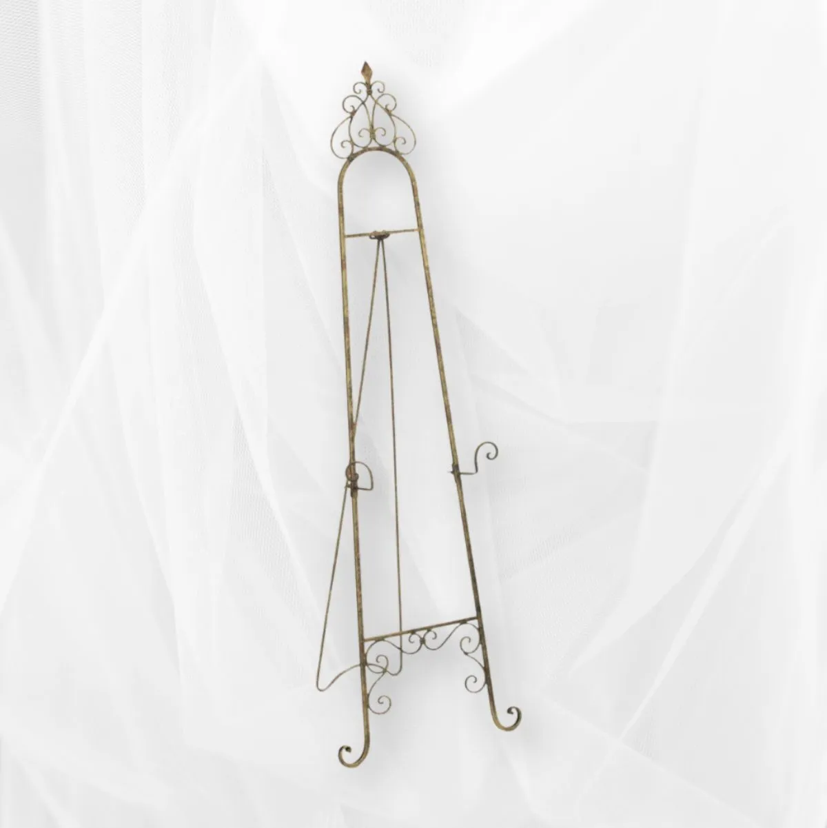 Fleur De Lis Adjustable Metal Easel