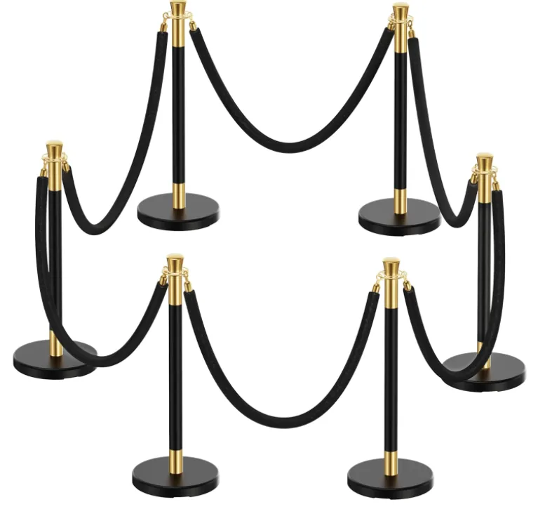 Black & Gold Stanchion
