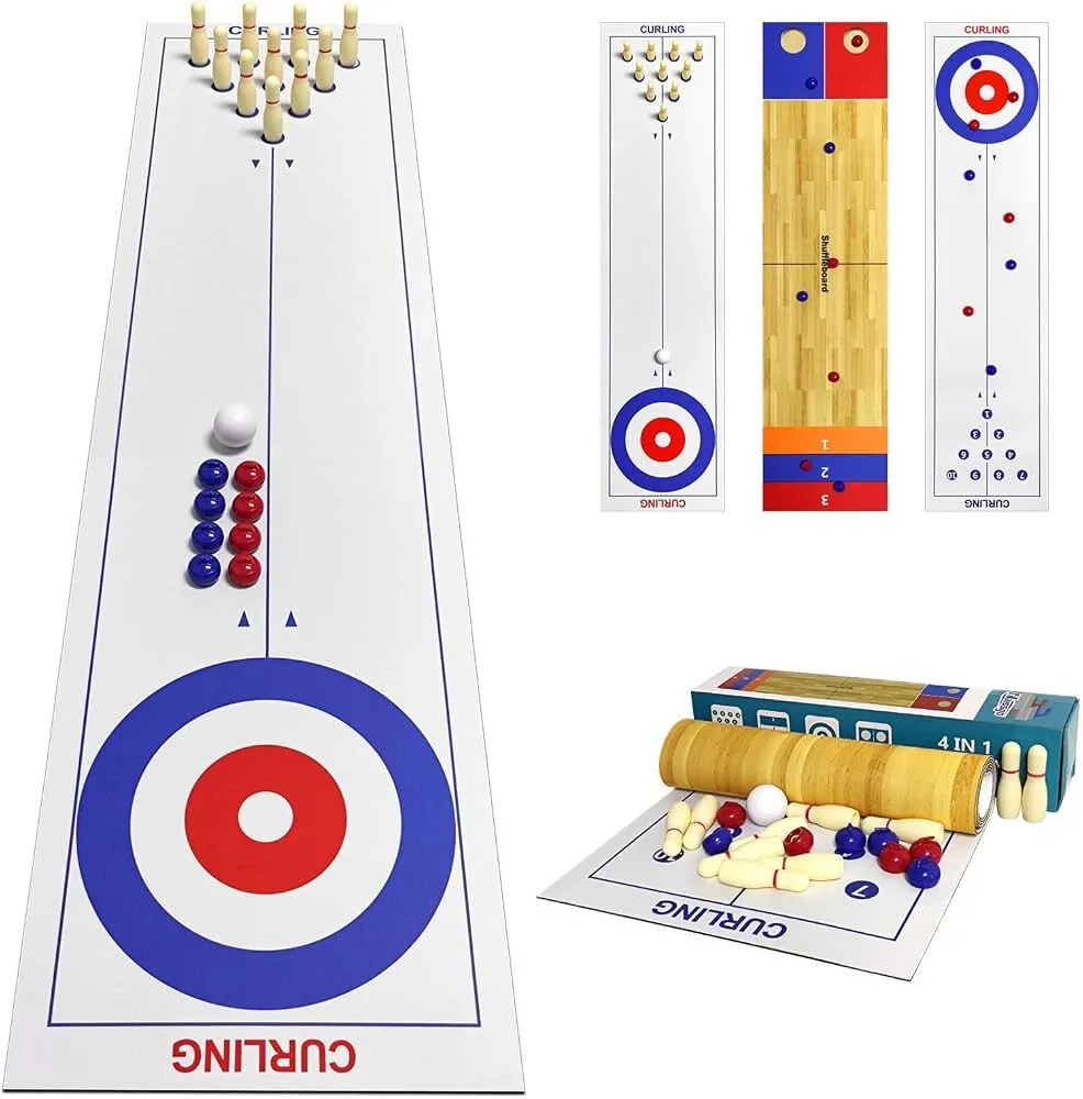 Tabletop shuffleboard/curling