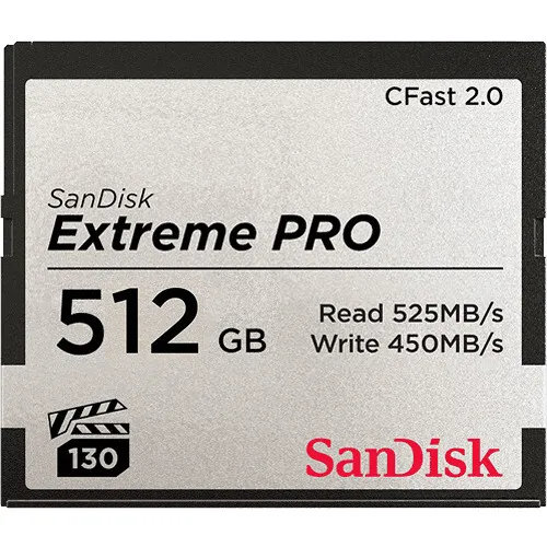 SanDisk Extreme CFAST (ARRI Certified) 512GB