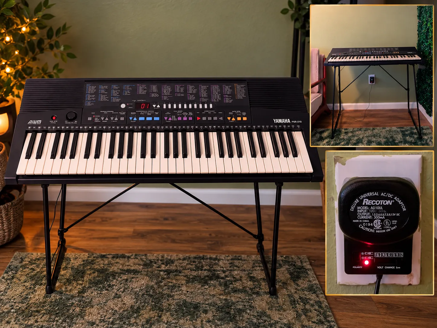 Yamaha PortaTone PSR-210 Electronic Keyboard